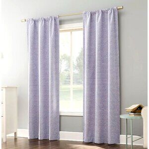 Generation By Sun Zero One Panel Curtain 40" X 84" Light Purple White Stripes (P